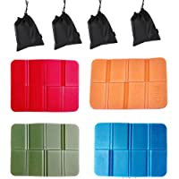 Schneespitze 4pcs Plegable Almohadilla Cojines Asiento-Cojín Plegable para Deporte el Camping Almohadilla del Asiento A…